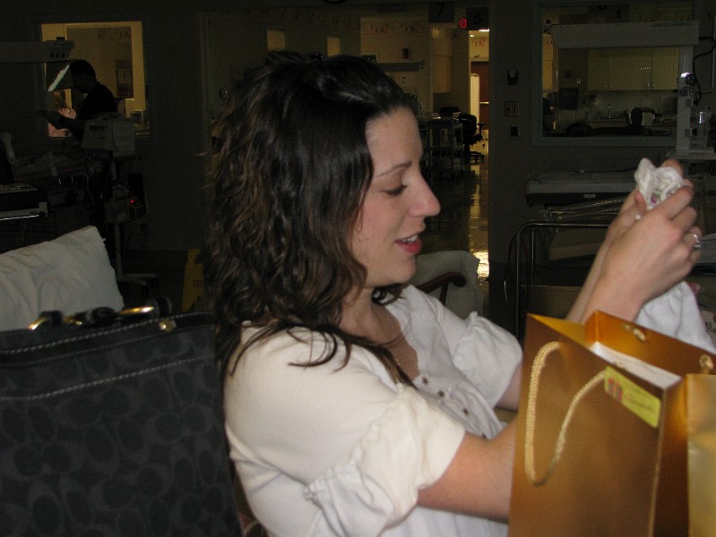 IMG_0524.JPG - Finally! On April 10, I'm ready to leave the NICU. Mommy packs up all my stuff from the NICU.