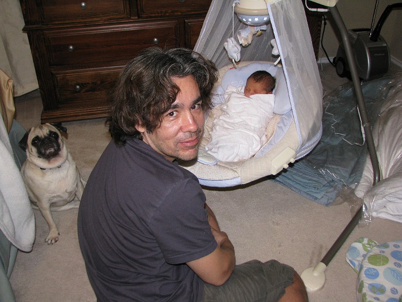 IMG_0570.JPG - Well, Spanky Mae was allowed in. Here I am in my papasan swing.