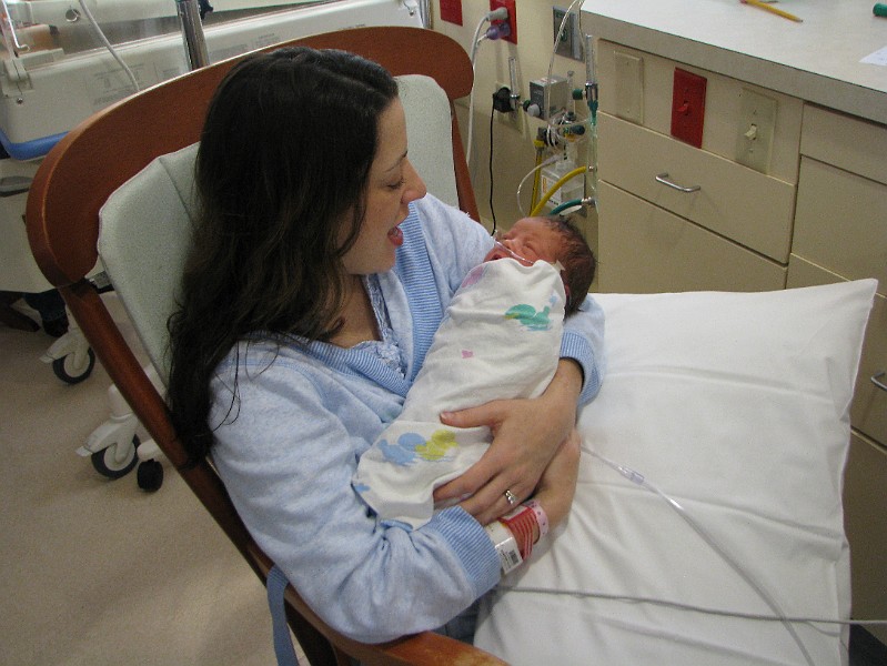 IMG_0345.JPG - Mommy finally gets to hold me.